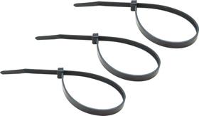 Cinta abraçadeira 2.5 x200mm 20cm c/100 preta - BRASFORT