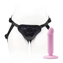 Cinta Ajustável Strap On com Prótese Rosa de Silicone 14x2,9cm Cinta Ajustável Strap On com Prótese Rosa de Silicone 14x2,9cm