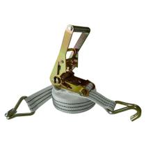 Cinta amarrar carga c/ catraca 9m 3t branca multi fitas