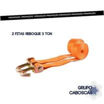 Cinta caminhão guincho 3 tonelada x 3 mts kit 2 peças