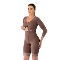 Cinta Cirúrgica Bi Partida Com Mangas Confort 1046 - Mabella