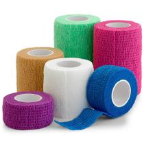 Cinta Cohesiva Auto-Adherente MEDca 6 Rollos 1x5yd 2x5yd 3x5yd Cinta Cohesiva Auto-Adherente MEDca 6 Rollos 1x5yd 2x5yd 3x5yd
