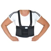 Cinta Colete com Suspensório Preto Tamanho P - Udine