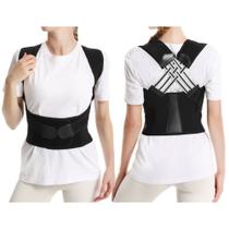 Cinta Colete Corretor De Postura Unissex Reforcada Protetor Ortopédico Coluna Correção Lombar Forte