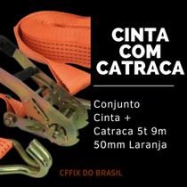 Cinta com catraca 5t laranja - CFFIX