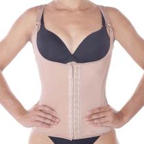 Cinta Corpete Modeladora 12 Barbatanas Princesa Catarina 027 Tamanho - ALÇA -BEGE -G
