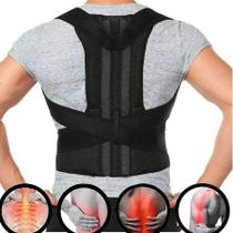 Cinta Corretor Postura Coluna Lombar Reforçada 3XG Unissex Cinta Corretor Postura Coluna Lombar Reforçada 3XG Unissex