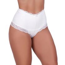 Cinta de Algodão com Detalhe em Renda Calcinha Cós Alto Modeladora - c3 KAREN