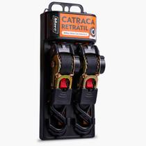 Cinta De Amarração Carga Retrátil Automática Mave 2m 800kg Kit 2 Unidades
