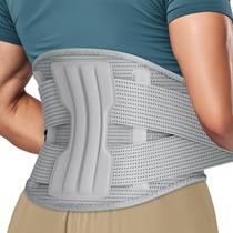 Cinta de apoio lombar NEENCA Compression Back Grey XXXL