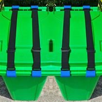 Cinta de bloqueio de lata de lixo JFOMOYGI Metal Double Claw para animais
