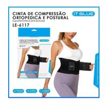 Cinta de compressao ortopedica e postural it blue