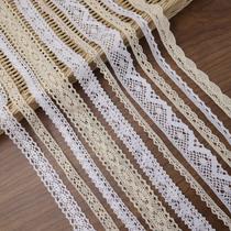 Cinta de Encaje de Algodón Crochet IDONGCAI 20 Yardas Colores Mixtos Cinta de Encaje de Algodón Crochet IDONGCAI 20 Yardas Colores Mixtos