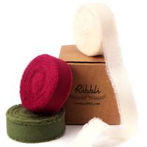 Cinta de Navidad Ribbli 1.6 cm x 16.5 m, 3 rollos de algodón Cinta de Navidad Ribbli 1.6 cm x 16.5 m, 3 rollos de algodón