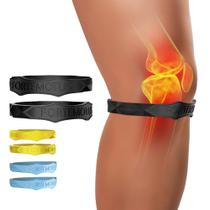 Cinta de suporte do tendão patelar FORTEMOTUS Silicone Black S&M