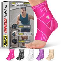 Cinta de tornozelo BLITZU para mulheres/homens, fascite plantar rosa