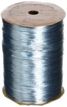 Cinta decorativa Berwick Offray de rafia perlada azul 0,6 cm 91 m