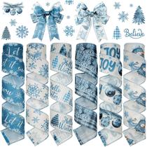 Cinta decorativa Chitidr 6 rollos 5 cm x 27 m Azul Navideña