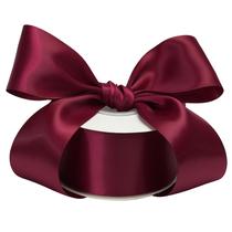 Cinta Decorativa de Raso DINDOSAL Vino 5 cm x 23 m