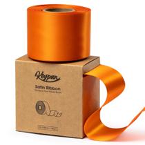 Cinta Decorativa de Satén 6.5 cm x 23 m Naranja