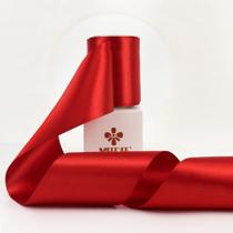 Cinta decorativa de satén doble faz MEEDEE roja 7.5 cm x 9 m Cinta decorativa de satén doble faz MEEDEE roja 7.5 cm x 9 m