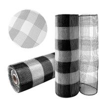 Cinta Decorativa GouZaak 25 cm x 9 m Malla Negra y Blanca