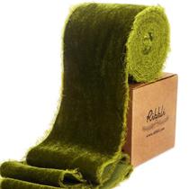 Cinta Decorativa Riblli Verde Musgo de Terciopelo 7,5 cm x 2,7 m