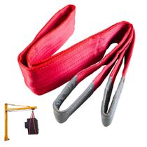 Cinta Elevaçao Carga 5 Toneladas 6 Metros Resistente Reforçada Guincho Guindaste Construçao Obra Caminhao Reboque