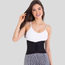 Cinta Faixa Modeladora Unissex Ajustável Compressão Preta Esbelt