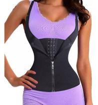 Cinta Feminina Modeladora Fitness Redutor Duplo Fecho