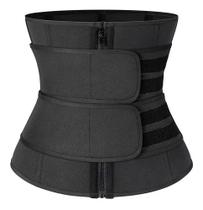 Cinta Feminina Modeladora Zíper Queima Gordura Fitness Trein