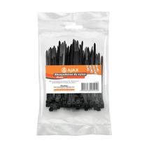 Cinta fita abraçadeira de nylon 2,5 x 80 mm preta 200un