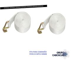 Cinta fita amarração carga 5 toneladas (kit 2 unid.) Cinta fita amarração carga 5 toneladas (kit 2 unid.)