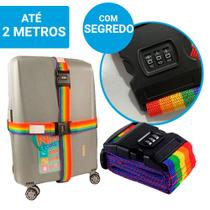 Cinta Fita Para Mala de Viagem Faixa Ajustável Com Segredo 2M X 5CM Western Cinta Fita Para Mala de Viagem Faixa Ajustável Com Segredo 2M X 5CM Western