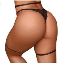 Cinta liga ajustável sem lacinho lingerie roupa íntima feminina