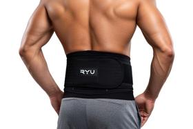 Cinta lombar com hastes flexiveis magnetica e infra vermelho longo