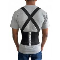Cinta Lombar Ergonômica Abdominal Postura Faixa Epi Colete Compressão Peso Academia - Postury
