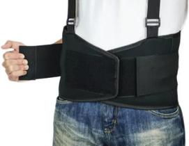 Cinta Lombar Ergonomica C/ Suspensorio Cor: Preta REF: C-950 - DIGITADOR