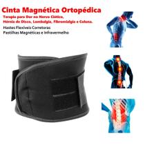 Cinta Lombar Magnética Terapia Dor Nervo Ciático Hérnia Disco