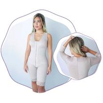 Cinta Modeladora 1/2 Perna MHM/Lethie 732B com Manga 3/4 Tam 44/M Bege