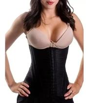 Cinta Modeladora 12 Barbatanas Preta Feminina Redutor Medida Abdominal Faixa Cetinete Alta Pressão Cinta Modeladora 12 Barbatanas Preta Feminina Redutor Medida Abdominal Faixa Cetinete Alta Pressão