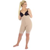 Cinta Modeladora Calça culote cintura alta com perna 1/2 coxa abertura frontal