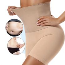 Cinta Modeladora Compressão Feminina Short Reduz Medidas Bege M