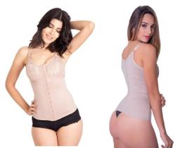 Cinta Modeladora Corpete Corselet Com Barbatanas 4 Bojo Alta Compressão Sutiã Biobela 1649 Cinta Modeladora Corpete Corselet Com Barbatanas 4 Bojo Alta Compressão Sutiã Biobela 1649
