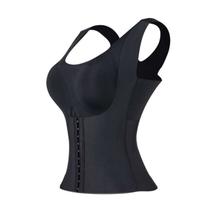 Cinta Modeladora De Corpo Sem Costura 4 Em 1 Bojo Preto Tamanho:L
