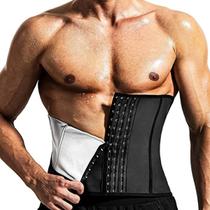 Cinta Modeladora De Neoprene Masculina Para Controle De Cintura, Redução De Gordura Abdominal, Cinto