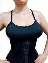 Cinta Modeladora ESPECIAL REFORÇADA 12 Barbatanas 2 Ajustes-faixa (Preto, P) Cinta Modeladora ESPECIAL REFORÇADA 12 Barbatanas 2 Ajustes-faixa (Preto, P)