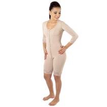 Cinta Modeladora Estilo Macaquinho Com Manga 3/4 Nude GG