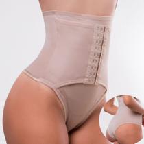Cinta Modeladora Feminina Alta Compressão com Reforço Frontal Cetinete Premium -