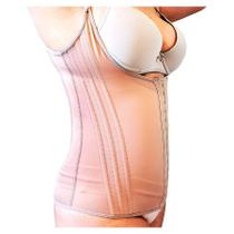 Cinta Modeladora Feminina Com 12 Barbatanas Ajusta Postura ALÇA -BEGE-G